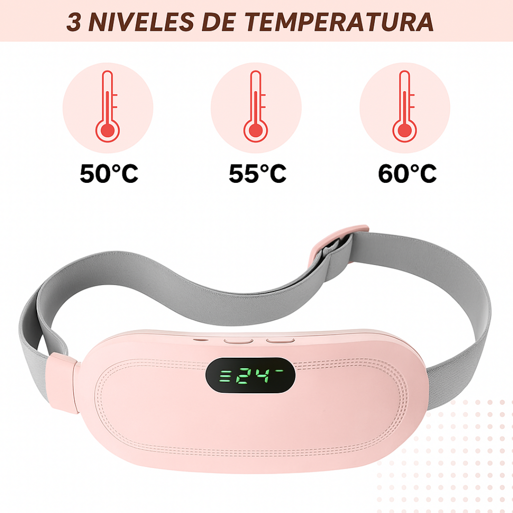 Cinturón Térmico Menstrual Eléctrico Recargable