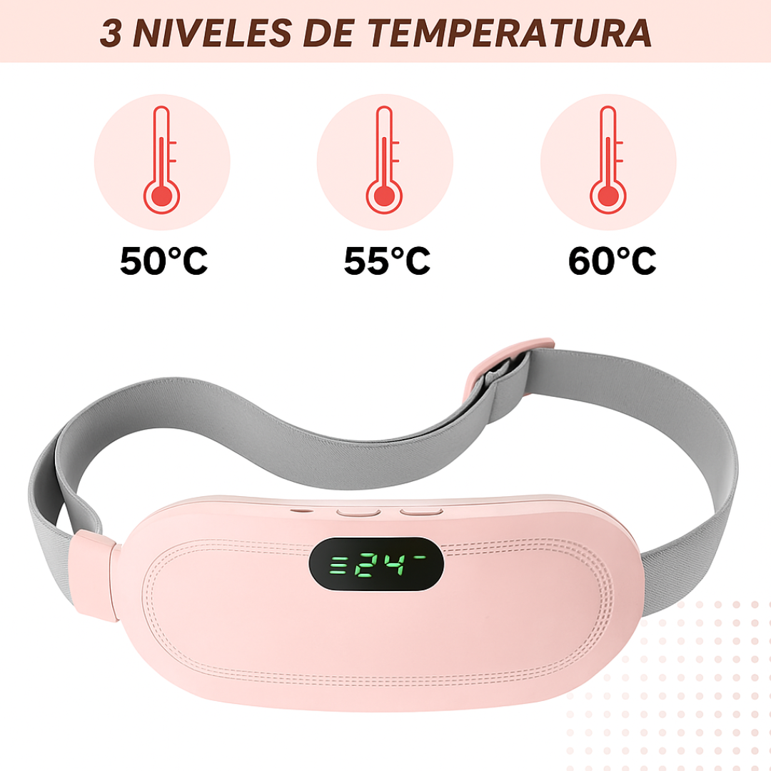 Cinturón Térmico Menstrual Eléctrico Recargable
