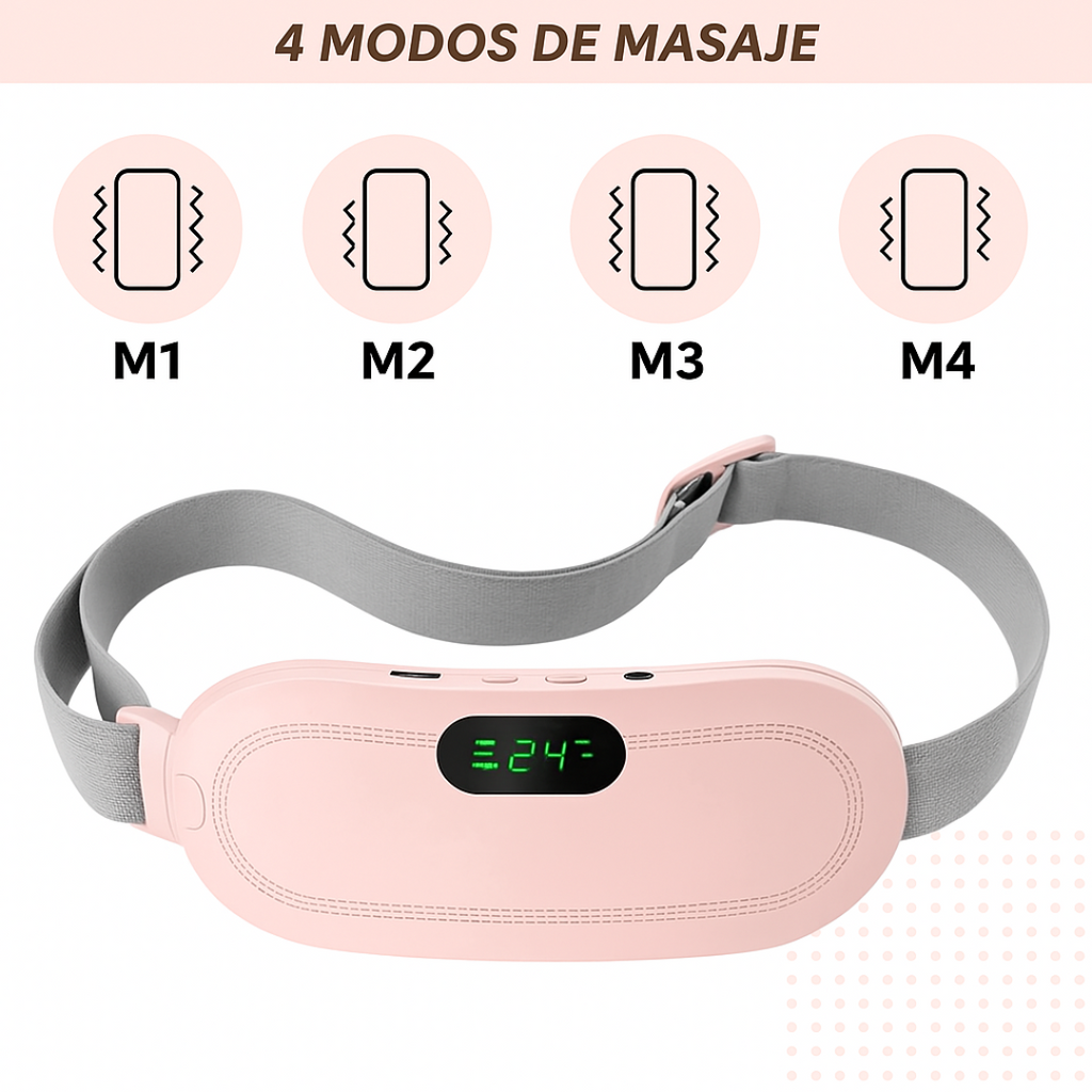 Cinturón Térmico Menstrual Eléctrico Recargable