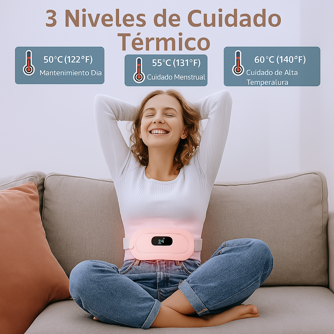 Cinturón Térmico Menstrual Eléctrico Recargable