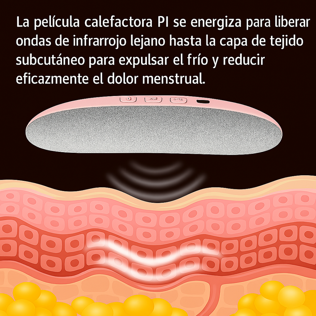 Cinturón Térmico Menstrual Eléctrico Recargable