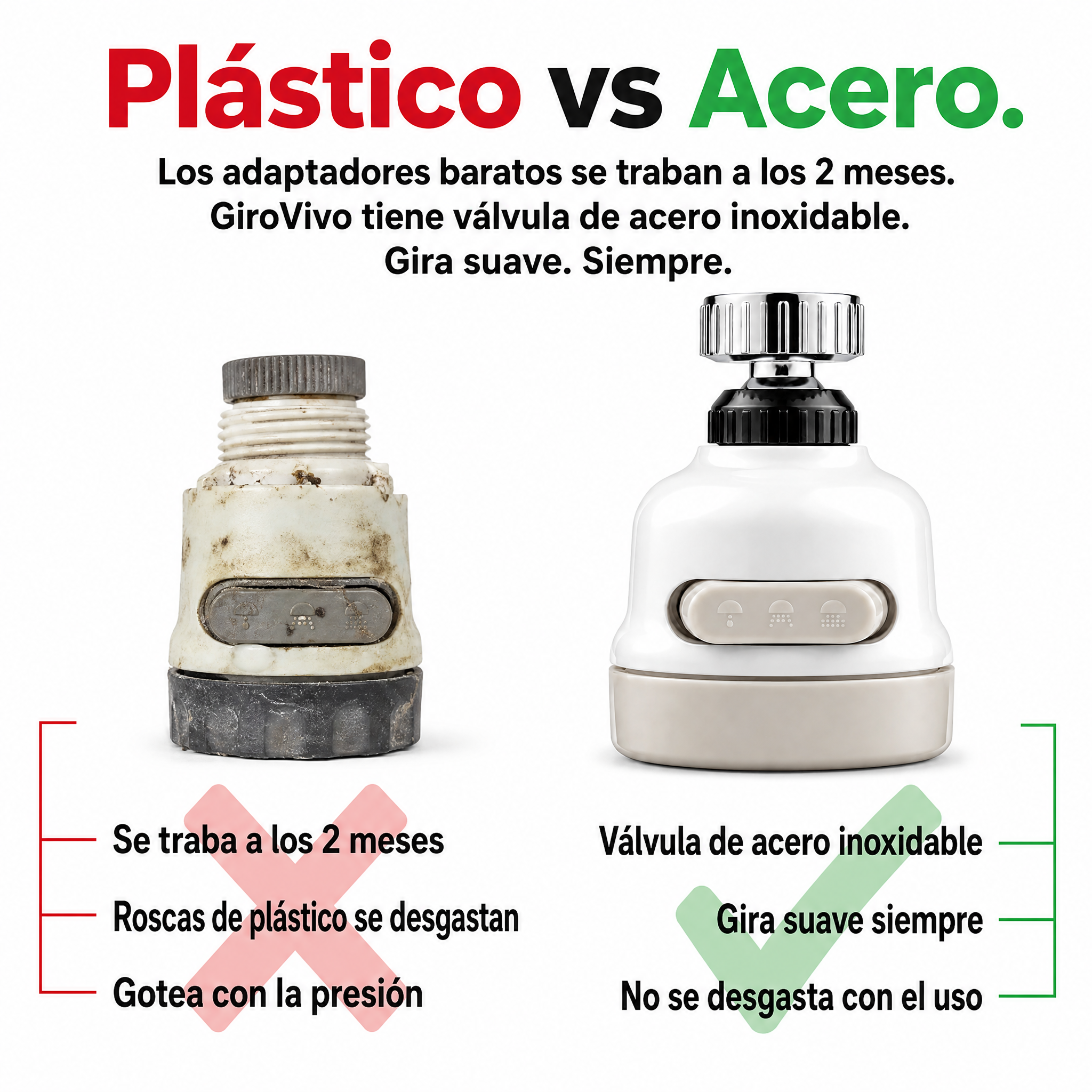 Adaptador Giratorio 360 Para Grifo — vista 2