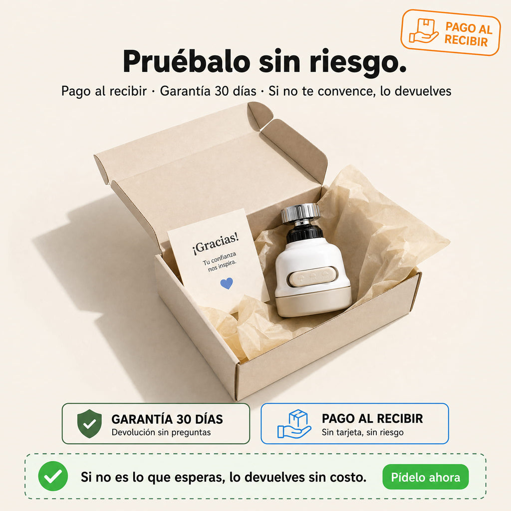Adaptador Giratorio 360° Para Grifo Antisalpicaduras